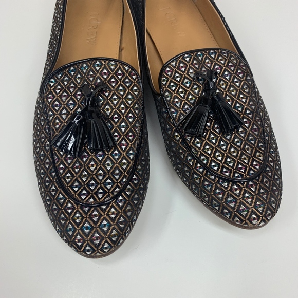 J. Crew Shoes - J. Crew Rainbow Sparkle Tassel Loafers 7.5
